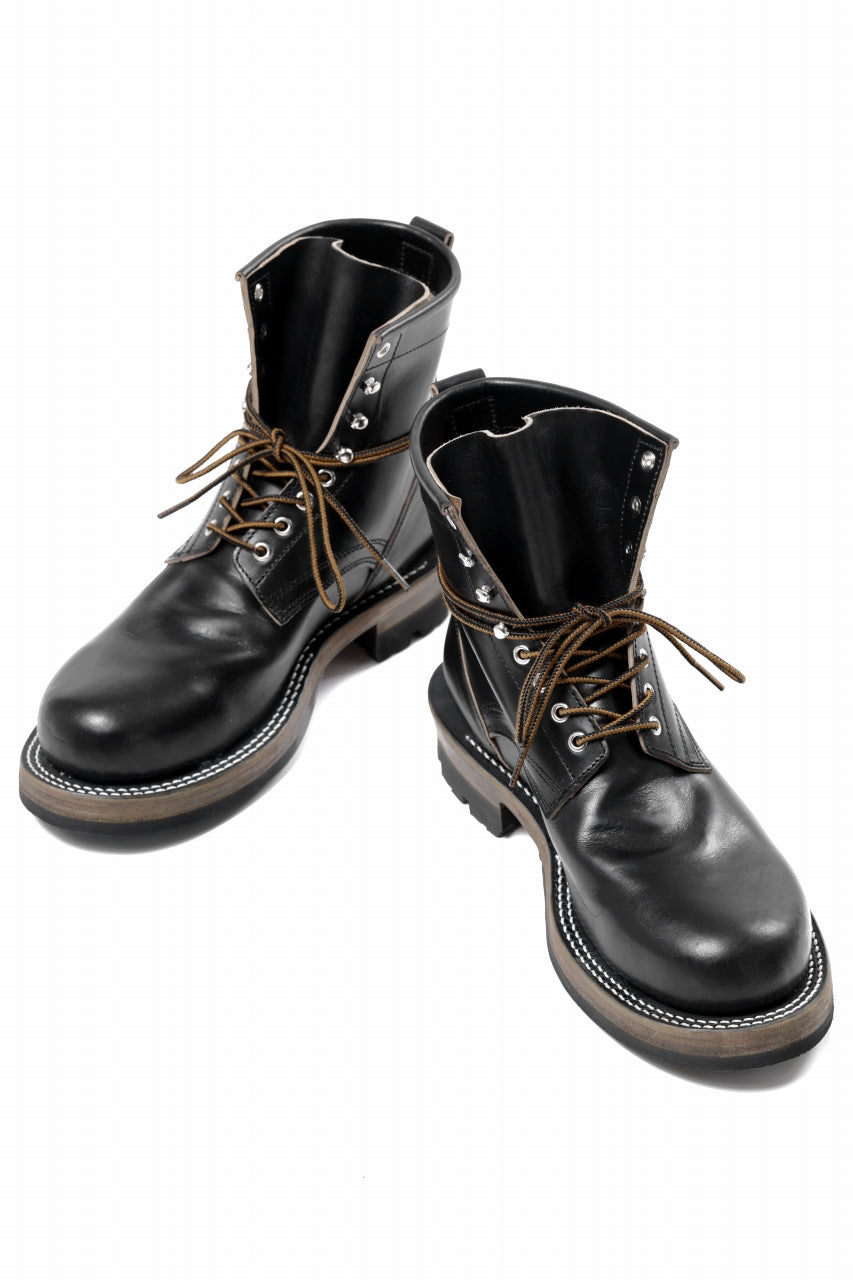 画像をギャラリービューアに読み込む, Portaille x LOOM exclusive DOUBLE STITCHED WELT WORKING BOOTS / HORWEEN CHROMEXCEL (BLACK)