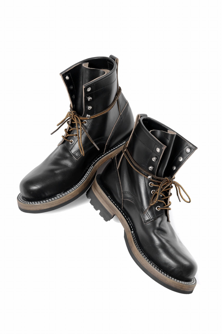 画像をギャラリービューアに読み込む, Portaille x LOOM exclusive DOUBLE STITCHED WELT WORKING BOOTS / HORWEEN CHROMEXCEL (BLACK)