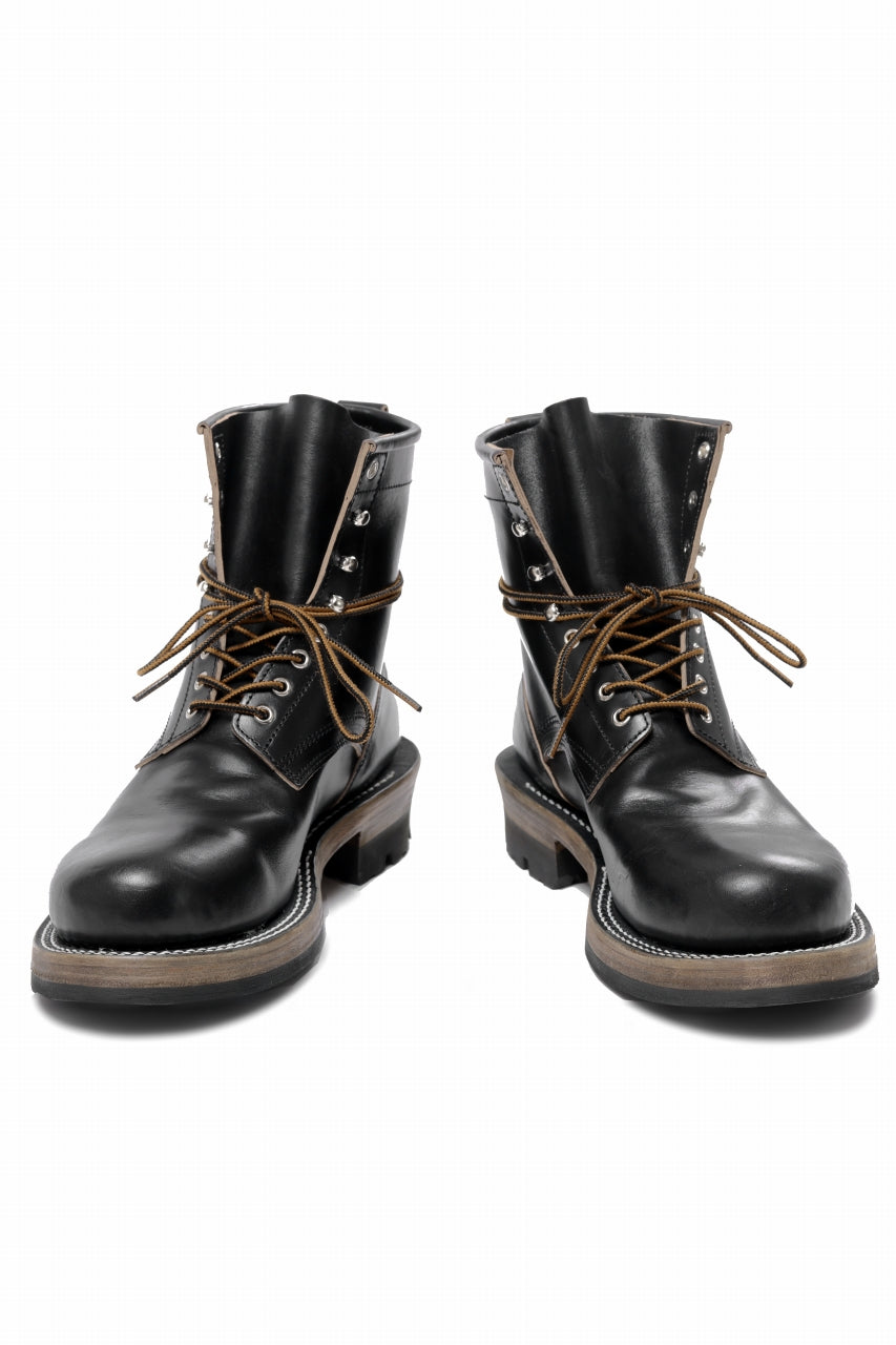 画像をギャラリービューアに読み込む, Portaille x LOOM exclusive DOUBLE STITCHED WELT WORKING BOOTS / HORWEEN CHROMEXCEL (BLACK)