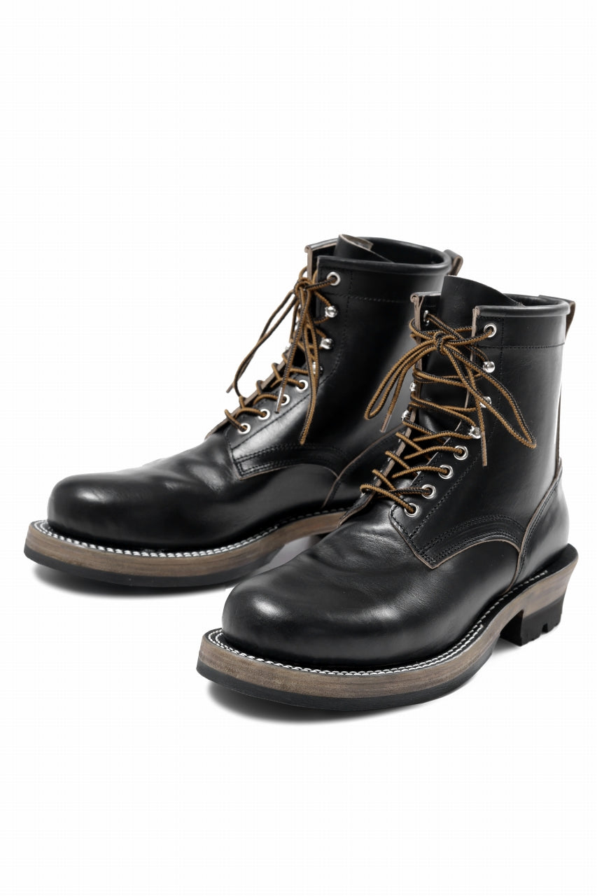 画像をギャラリービューアに読み込む, Portaille x LOOM exclusive DOUBLE STITCHED WELT WORKING BOOTS / HORWEEN CHROMEXCEL (BLACK)