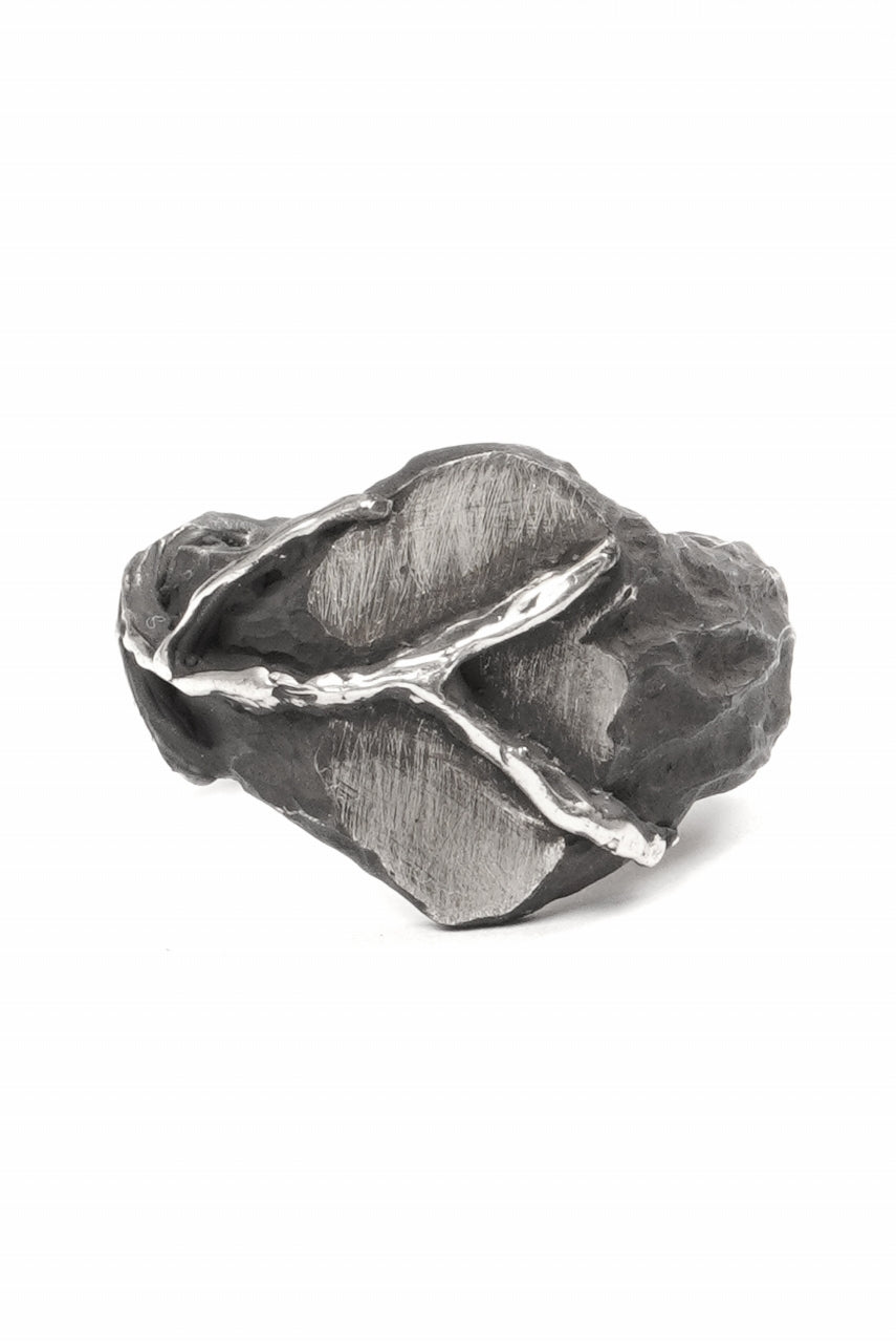 画像をギャラリービューアに読み込む, Node by KUDO SHUJI R-109 EIKO OVAL - STERLING SILVER RING