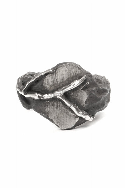 Node by KUDO SHUJI R-109 EIKO OVAL - STERLING SILVER RING
