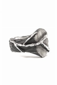 画像をギャラリービューアに読み込む, Node by KUDO SHUJI R-109 EIKO OVAL - STERLING SILVER RING