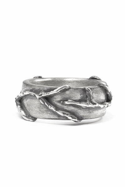 Node by KUDO SHUJI R-110 EIKO FLAT - STERLING SILVER RING