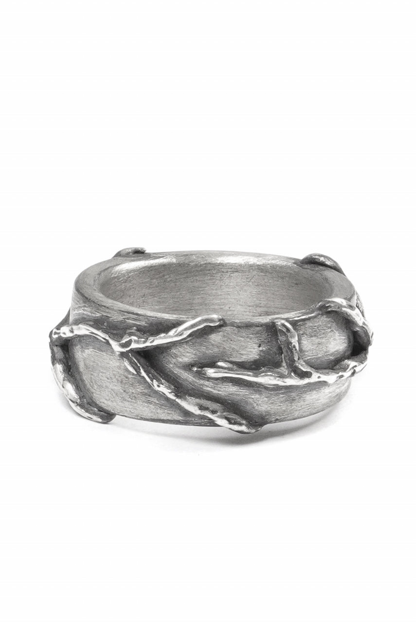 画像をギャラリービューアに読み込む, Node by KUDO SHUJI R-110 EIKO FLAT - STERLING SILVER RING