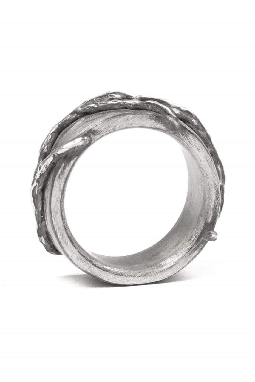 画像をギャラリービューアに読み込む, Node by KUDO SHUJI R-110 EIKO FLAT - STERLING SILVER RING