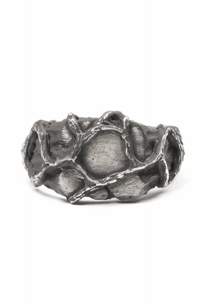 Node by KUDO SHUJI R-111 EIKO SQUARE - STERLING SILVER RING