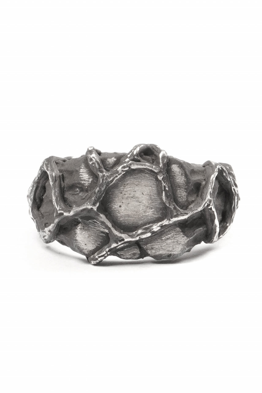 画像をギャラリービューアに読み込む, Node by KUDO SHUJI R-111 EIKO SQUARE - STERLING SILVER RING