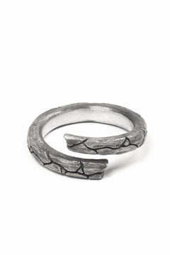 画像をギャラリービューアに読み込む, Node by KUDO SHUJI R-115 WEATHERIN NARROW - STERLING SILVER RING