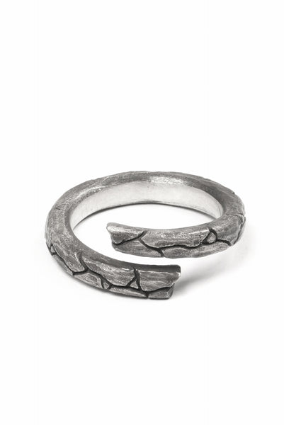 Node by KUDO SHUJI R-115 WEATHERIN NARROW - STERLING SILVER RING