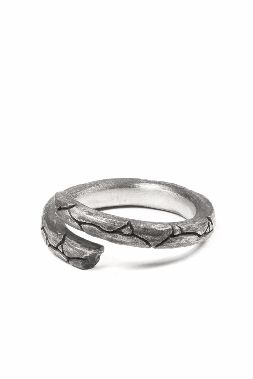 画像をギャラリービューアに読み込む, Node by KUDO SHUJI R-115 WEATHERIN NARROW - STERLING SILVER RING