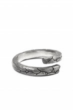 画像をギャラリービューアに読み込む, Node by KUDO SHUJI R-115 WEATHERIN NARROW - STERLING SILVER RING