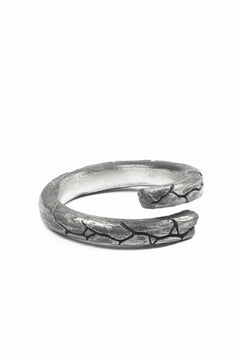 画像をギャラリービューアに読み込む, Node by KUDO SHUJI R-115 WEATHERIN NARROW - STERLING SILVER RING