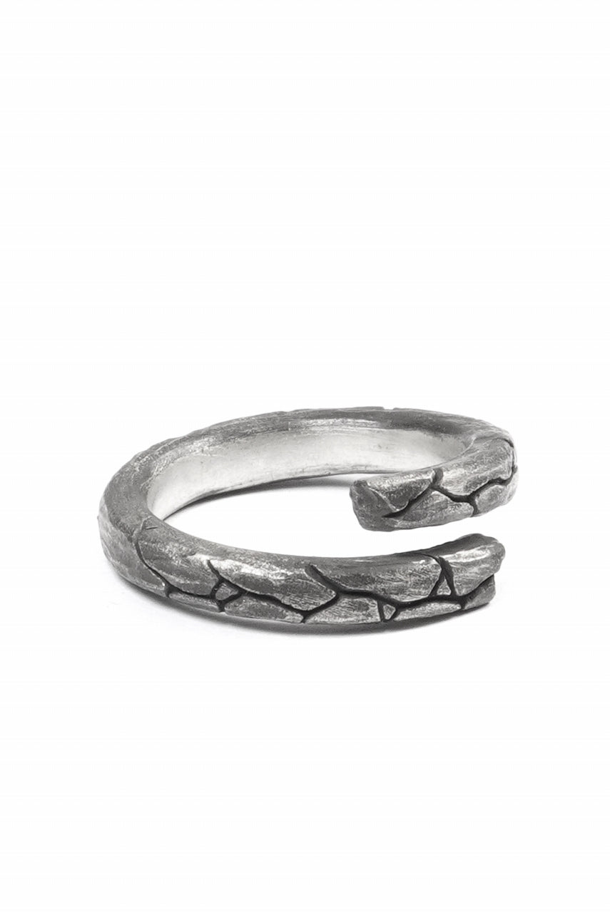 画像をギャラリービューアに読み込む, Node by KUDO SHUJI R-115 WEATHERIN NARROW - STERLING SILVER RING