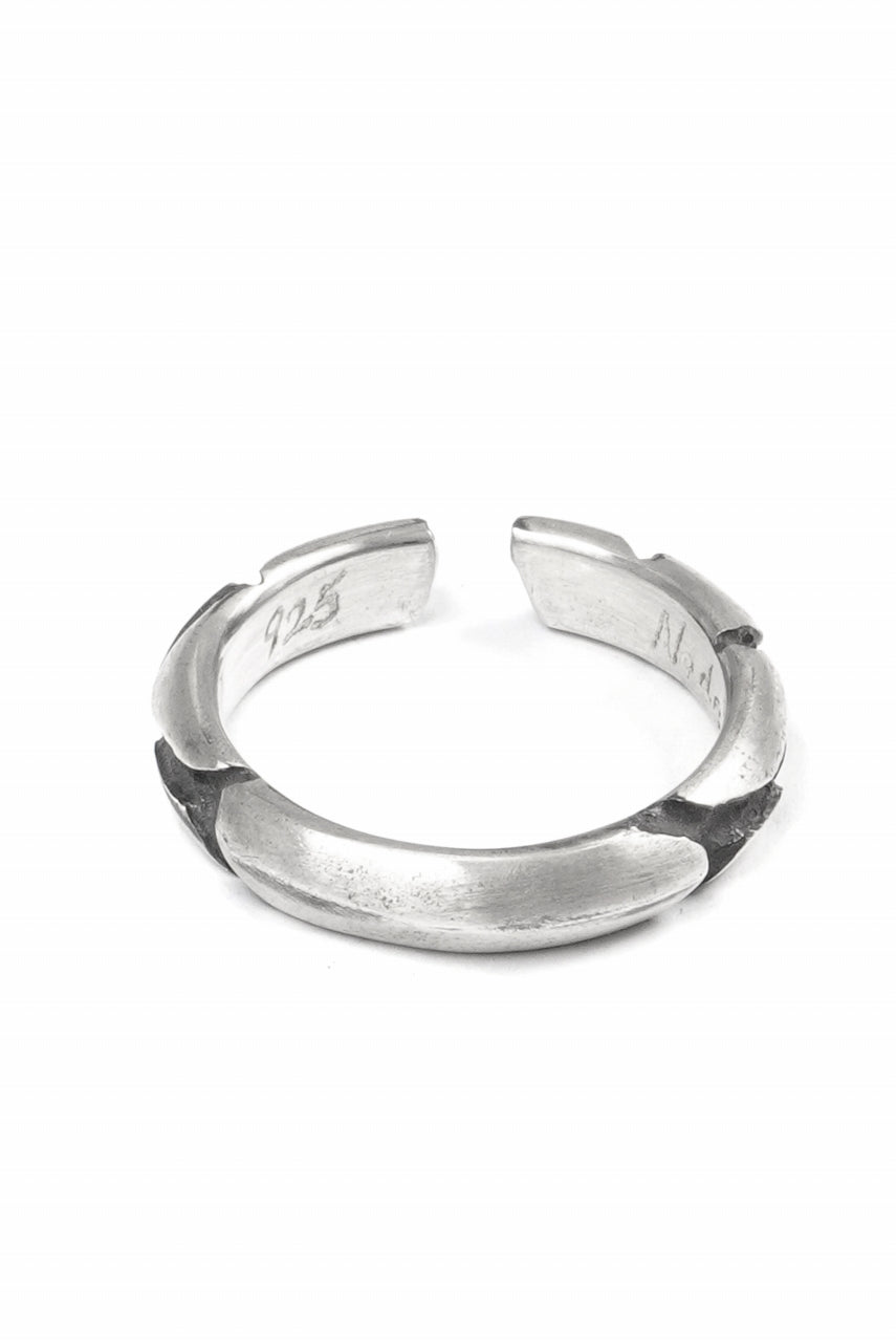 画像をギャラリービューアに読み込む, Node by KUDO SHUJI R-114 CRACKS - STERLING SILVER RING