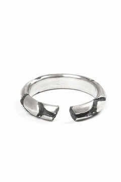 画像をギャラリービューアに読み込む, Node by KUDO SHUJI R-114 CRACKS - STERLING SILVER RING