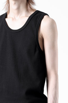 画像をギャラリービューアに読み込む, N/07 MINIMAL TANK TOP / SUPER STRETCH BARE TELECO (BLACK)