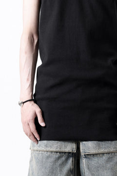 画像をギャラリービューアに読み込む, N/07 MINIMAL TANK TOP / SUPER STRETCH BARE TELECO (BLACK)