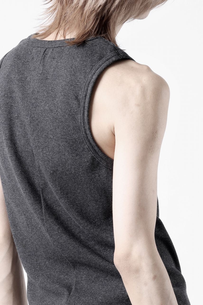 画像をギャラリービューアに読み込む, N/07 MINIMAL TANK TOP / SUPER STRETCH BARE TELECO (HEATHER GREY)