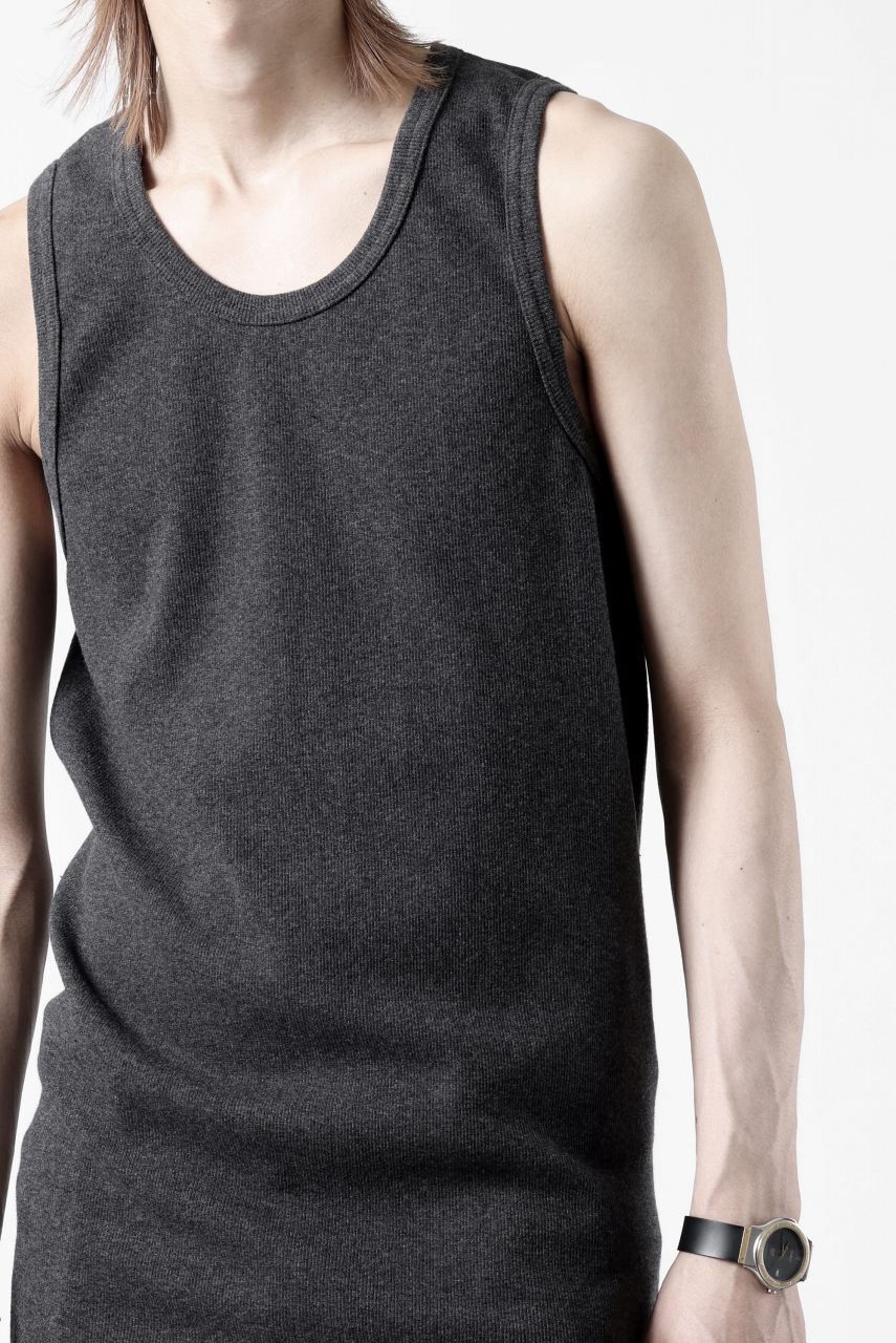 画像をギャラリービューアに読み込む, N/07 MINIMAL TANK TOP / SUPER STRETCH BARE TELECO (HEATHER GREY)