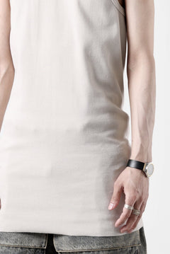 画像をギャラリービューアに読み込む, N/07 MINIMAL TANK TOP / SUPER STRETCH BARE TELECO (LIGHT BEIGE)