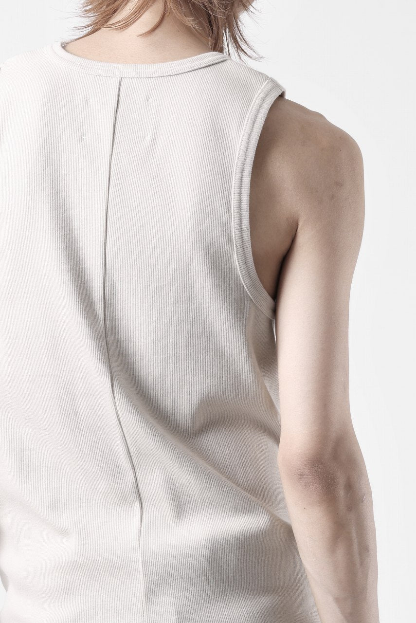 画像をギャラリービューアに読み込む, N/07 MINIMAL TANK TOP / SUPER STRETCH BARE TELECO (LIGHT BEIGE)