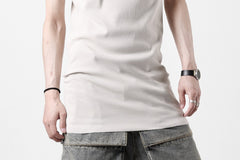 画像をギャラリービューアに読み込む, N/07 MINIMAL TANK TOP / SUPER STRETCH BARE TELECO (LIGHT BEIGE)