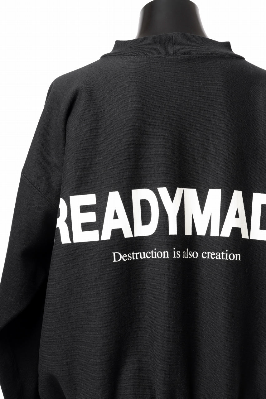 画像をギャラリービューアに読み込む, READYMADE MOCK NECK SWEAT SHIRT (BLACK)