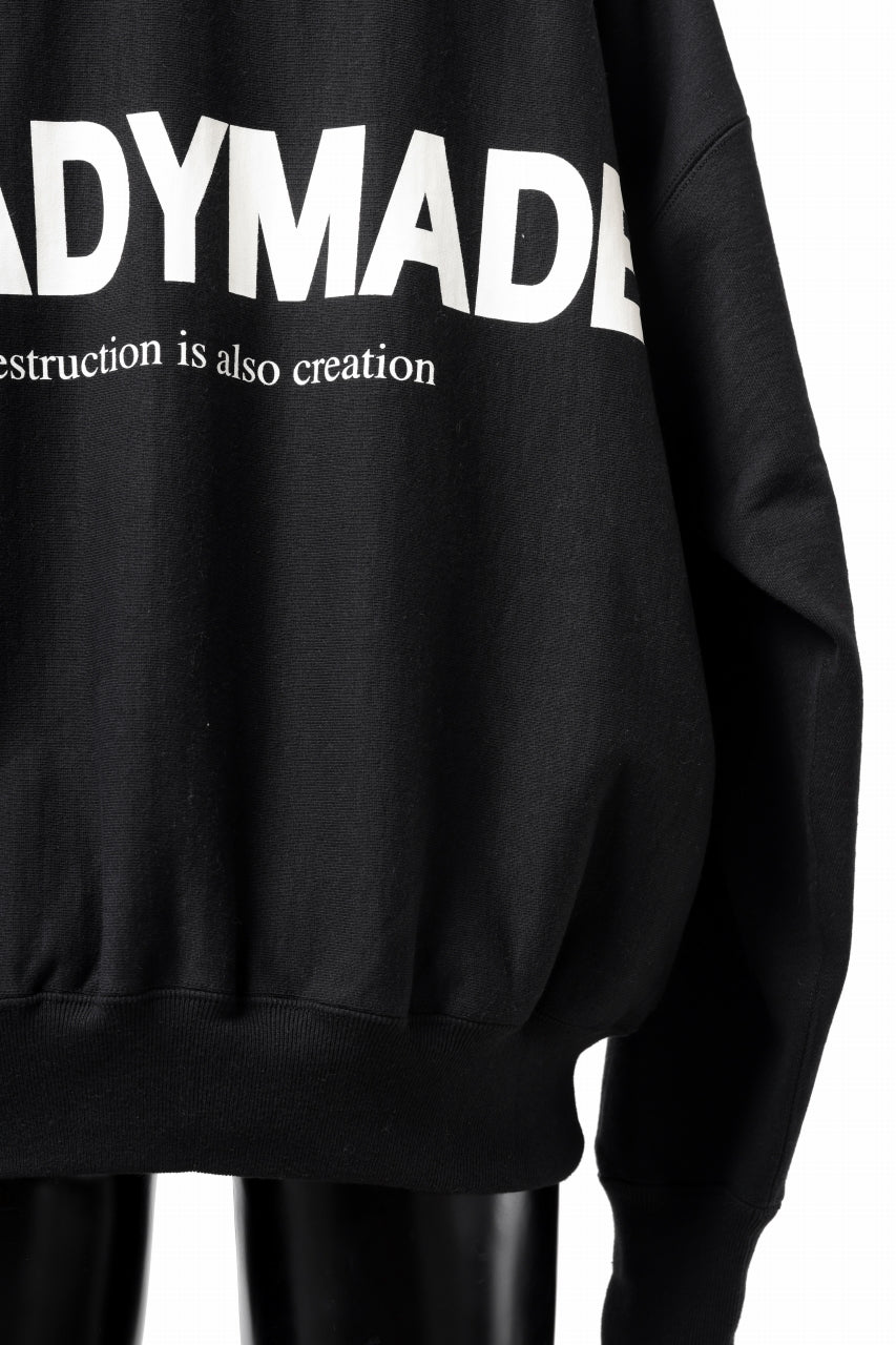 画像をギャラリービューアに読み込む, READYMADE MOCK NECK SWEAT SHIRT (BLACK)