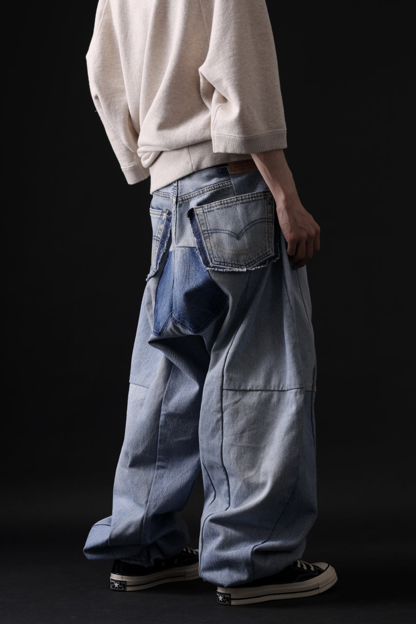 画像をギャラリービューアに読み込む, READYMADE DENIM PANTS (WIDE) / (BLUE #A)
