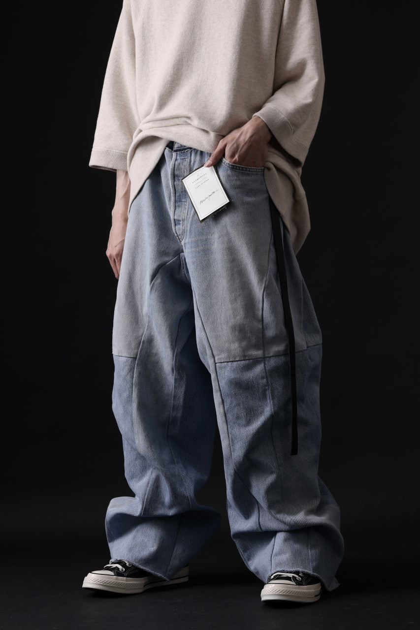 画像をギャラリービューアに読み込む, READYMADE DENIM PANTS (WIDE) / (BLUE #A)