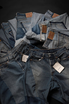画像をギャラリービューアに読み込む, READYMADE DENIM PANTS (WIDE) / (BLUE #A)