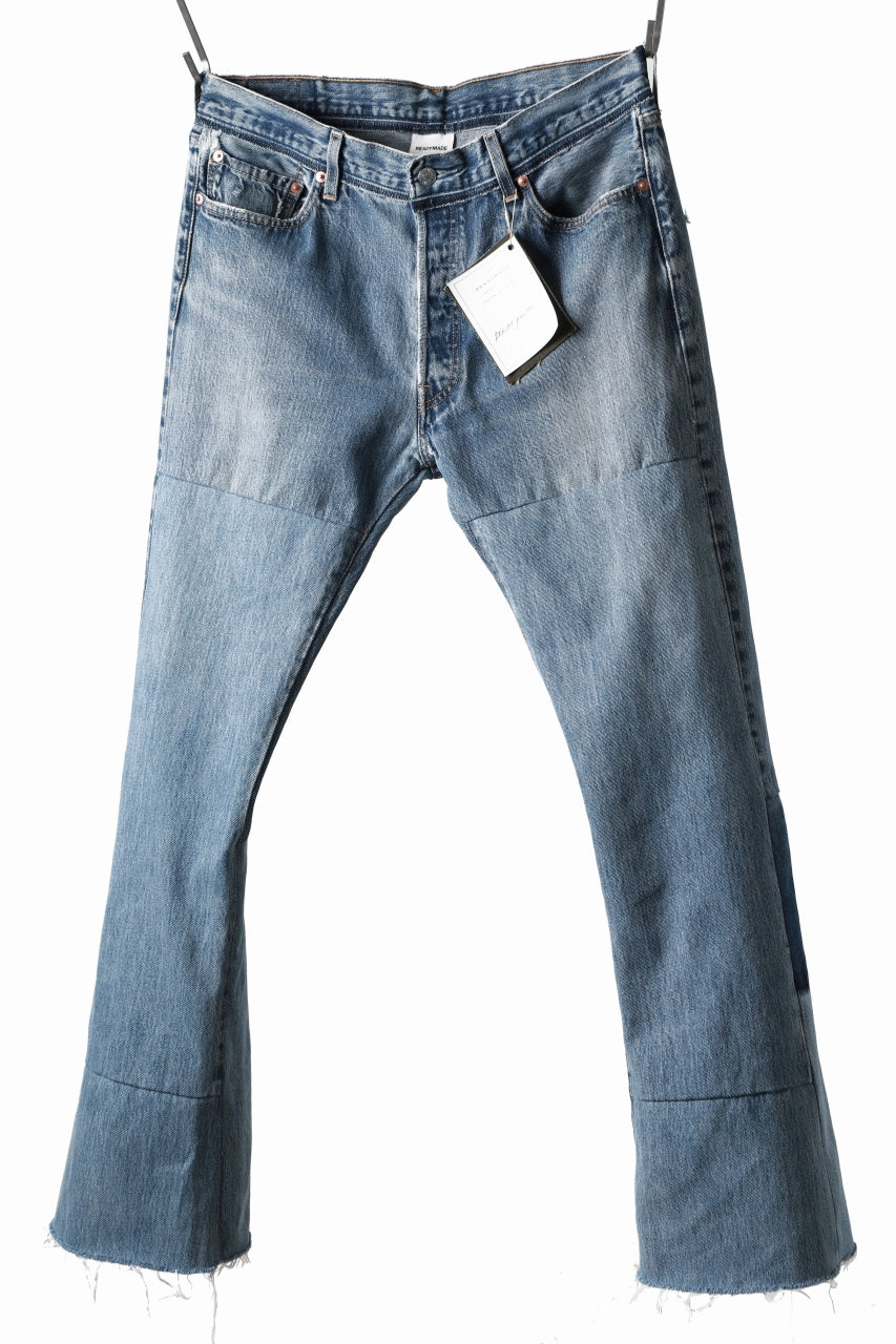 画像をギャラリービューアに読み込む, READYMADE DENIM PANTS - FLARE / (BLUE #A)