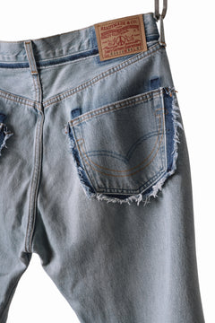 画像をギャラリービューアに読み込む, READYMADE DENIM PANTS - FLARE / (BLUE #B)