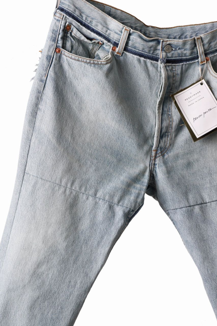画像をギャラリービューアに読み込む, READYMADE DENIM PANTS - FLARE / (BLUE #B)