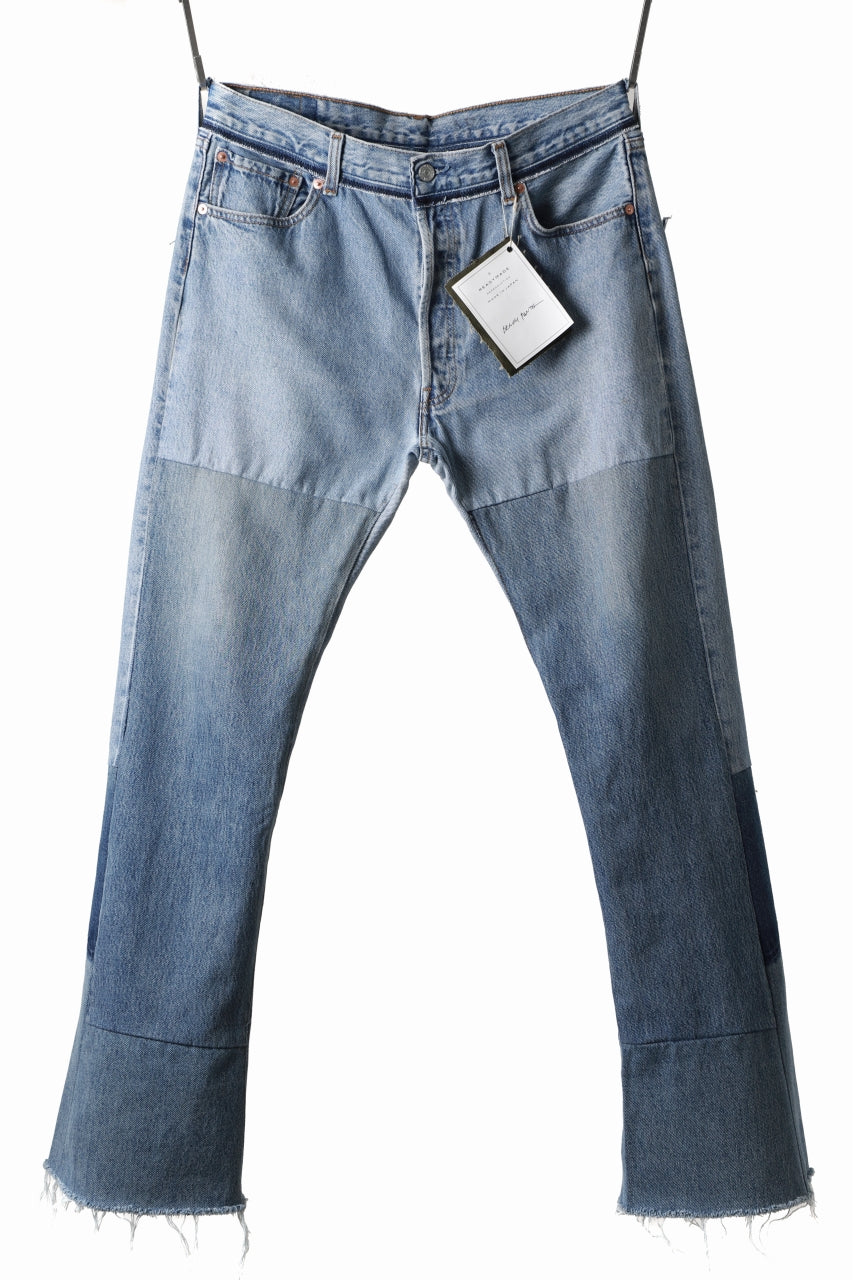 画像をギャラリービューアに読み込む, READYMADE DENIM PANTS - FLARE / (BLUE #C)