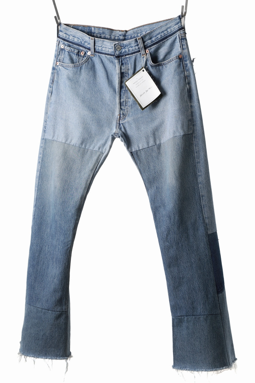 画像をギャラリービューアに読み込む, READYMADE DENIM PANTS - FLARE / (BLUE #C)