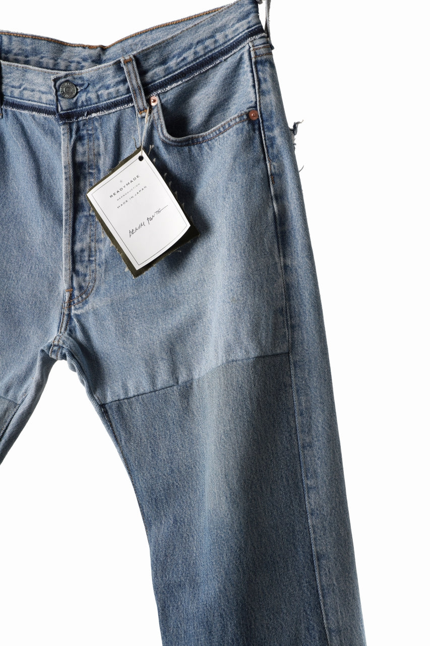画像をギャラリービューアに読み込む, READYMADE DENIM PANTS - FLARE / (BLUE #C)