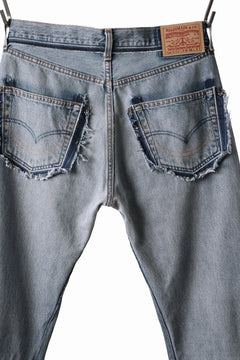 画像をギャラリービューアに読み込む, READYMADE DENIM PANTS - FLARE / (BLUE #E)