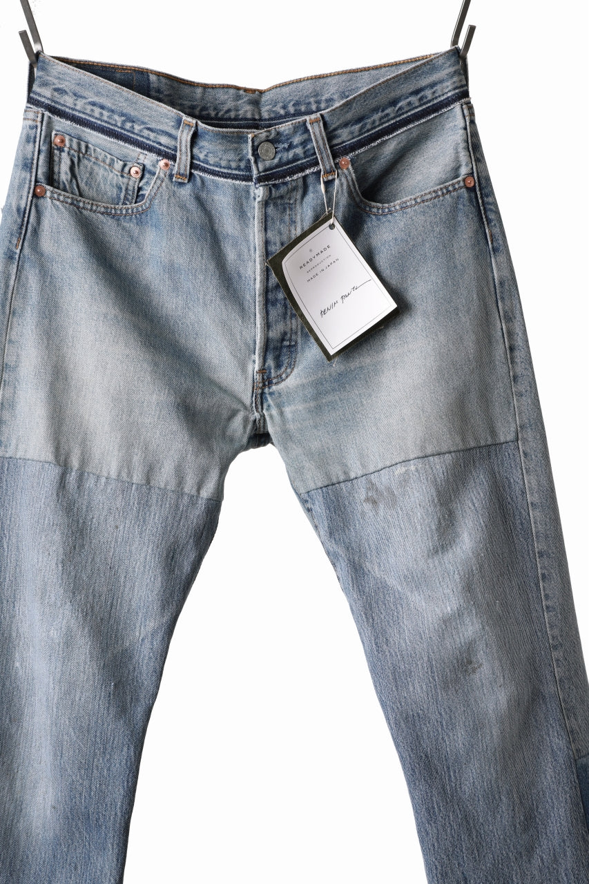 画像をギャラリービューアに読み込む, READYMADE DENIM PANTS - FLARE / (BLUE #E)