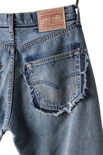 画像をギャラリービューアに読み込む, READYMADE DENIM PANTS - FLARE / (BLUE #F)