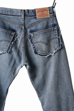 画像をギャラリービューアに読み込む, READYMADE DENIM PANTS - FLARE / (BLUE #F)
