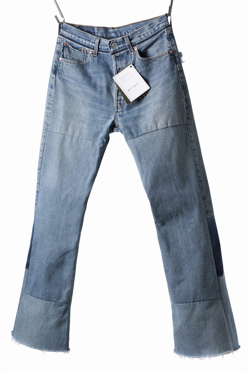 Flared Belt Denim Light-osh Pants main image 0