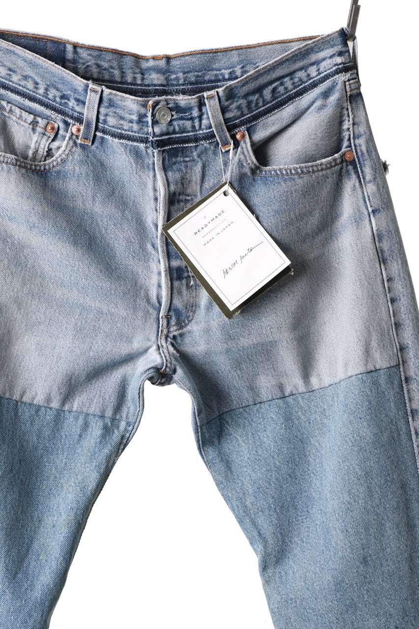 画像をギャラリービューアに読み込む, READYMADE DENIM PANTS - FLARE / (BLUE #G)