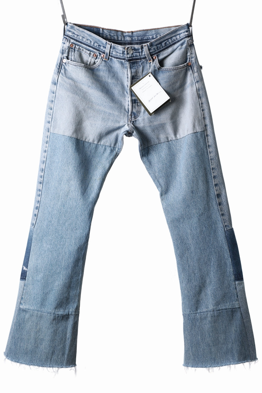 画像をギャラリービューアに読み込む, READYMADE DENIM PANTS - FLARE / (BLUE #G)