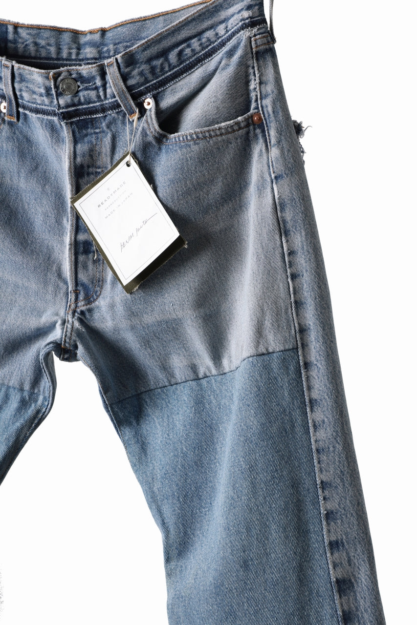 画像をギャラリービューアに読み込む, READYMADE DENIM PANTS - FLARE / (BLUE #G)