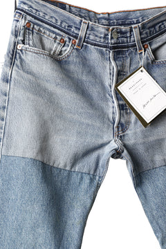 画像をギャラリービューアに読み込む, READYMADE DENIM PANTS - FLARE / (BLUE #G)