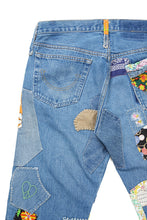 画像をギャラリービューアに読み込む, READYMADE HIPPIE DENIM PANTS / VINTAGE REMAKE + ART CRAFT (BLUE)