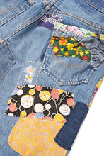画像をギャラリービューアに読み込む, READYMADE HIPPIE DENIM PANTS / VINTAGE REMAKE + ART CRAFT (BLUE)