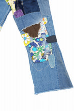 画像をギャラリービューアに読み込む, READYMADE HIPPIE DENIM PANTS / VINTAGE REMAKE + ART CRAFT (BLUE)